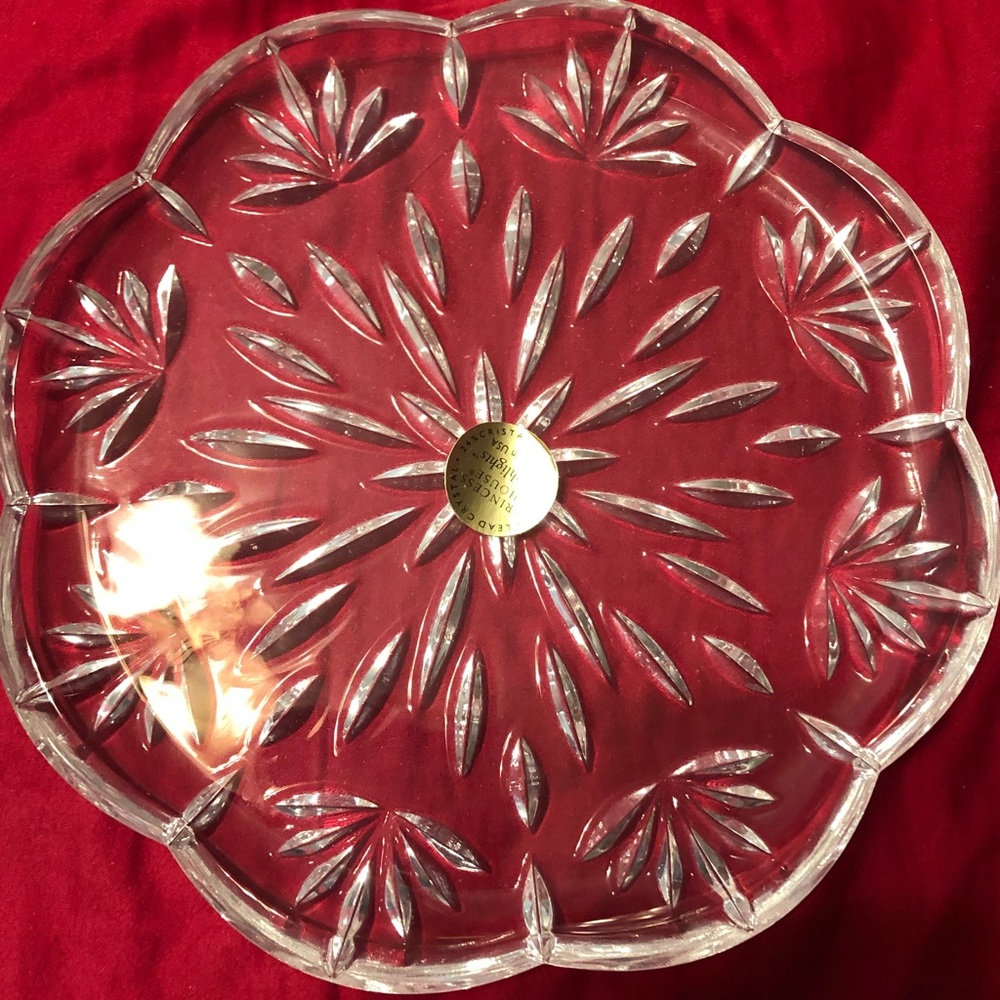 4 Princes House crystal dessert plates